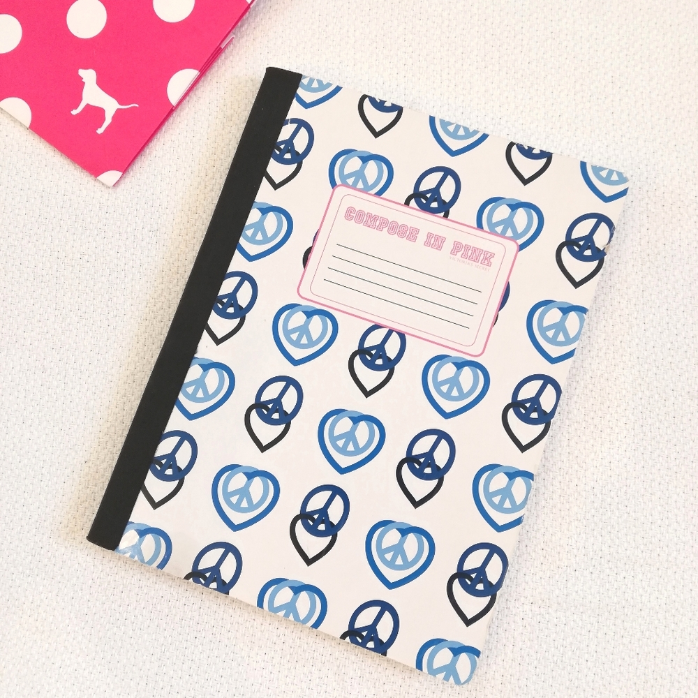 VS PINK Logo Composition Notebook Paper Book Rare